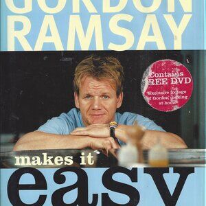 Gordon Ramsey Makes It Easy Cookbook with DVD, Hardcover with Dust Jacket